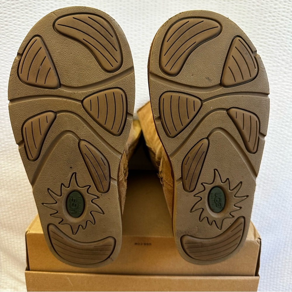 UGG Retro Cargo Tall Boots Chestnut Sheepskin Suede Winter Women’s Size 9 Y2K - Picture 7 of 11